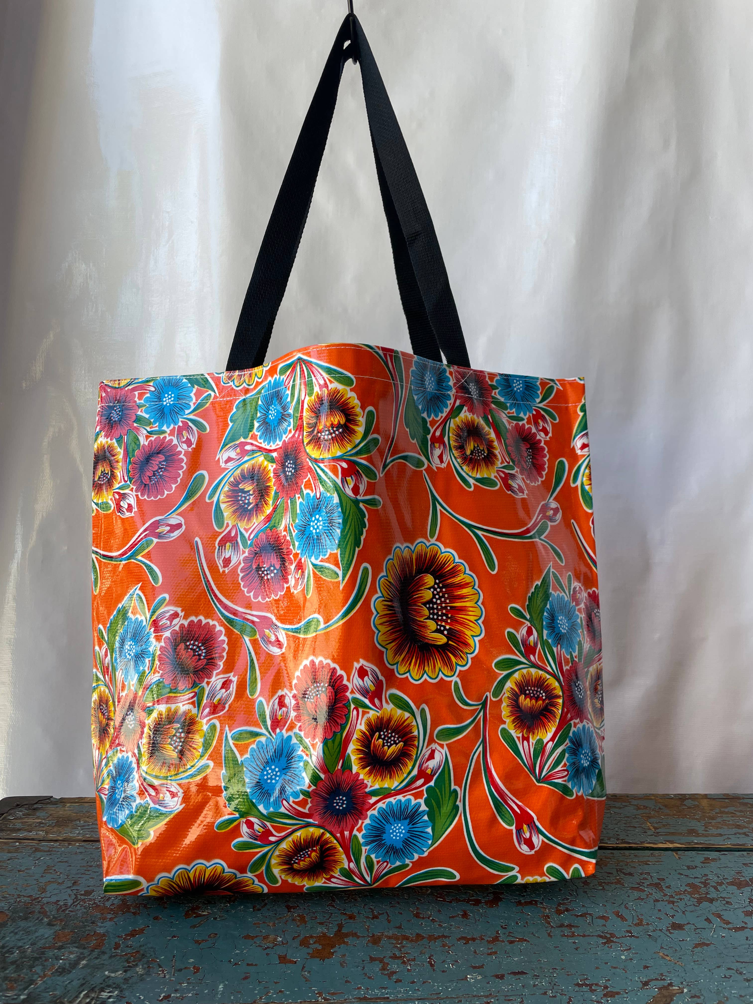 Large oilcloth online bag